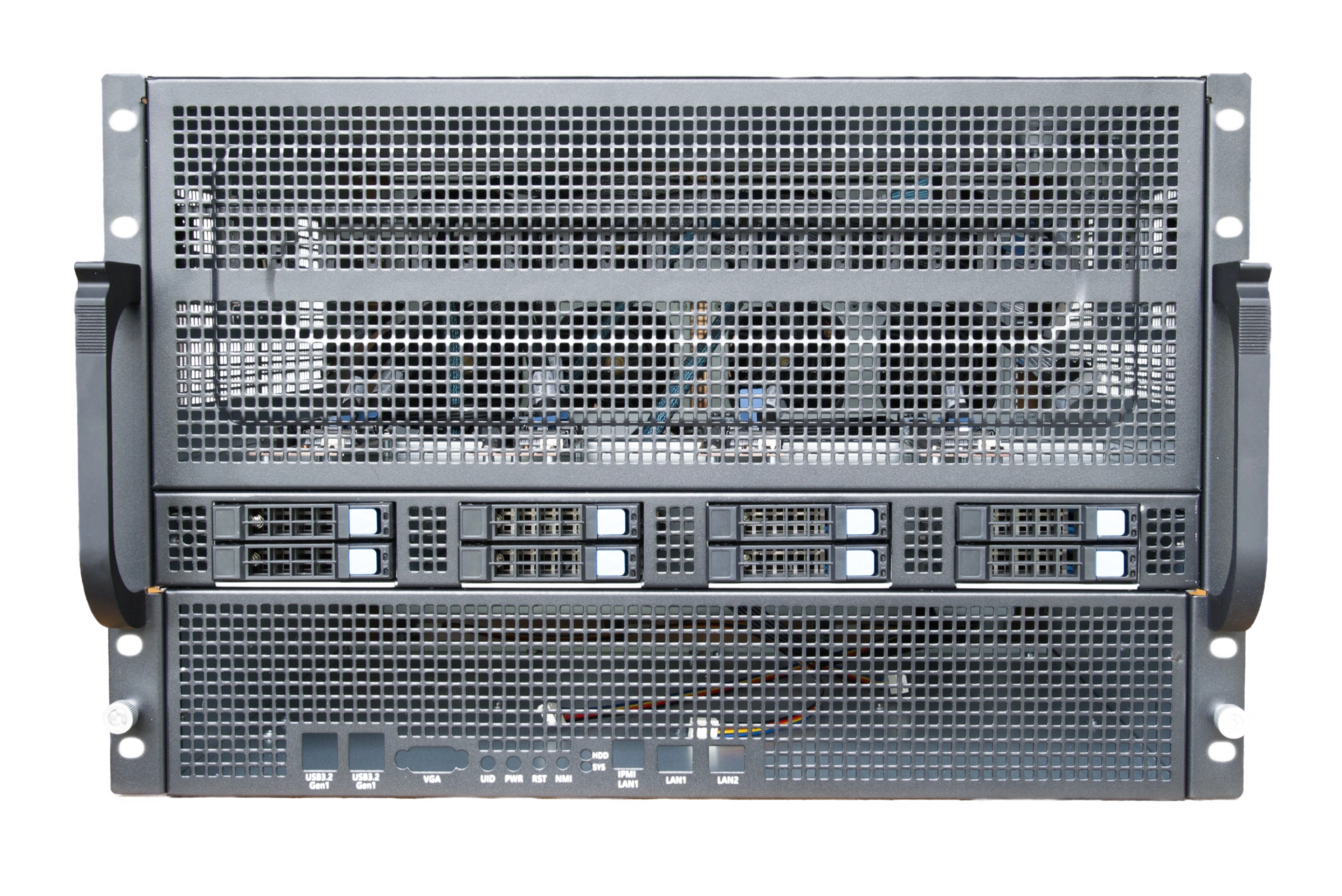 Front view of the rack server case